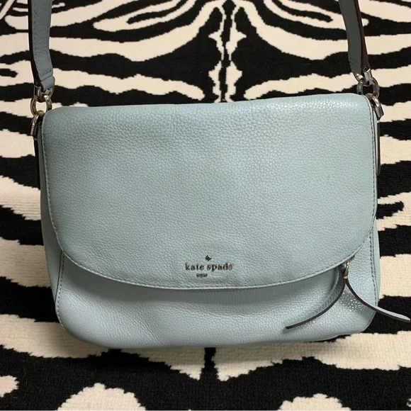 Kate Spade Jackson Blue Flap Shoulder Bag - Picture 5 of 15